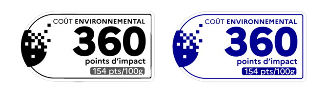 chartes graph ecoscore logo bleu et noir